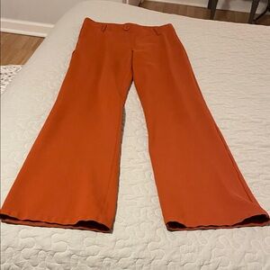 Betabrand Orange-Brown Size Small Stretch Boot Cut Pants.